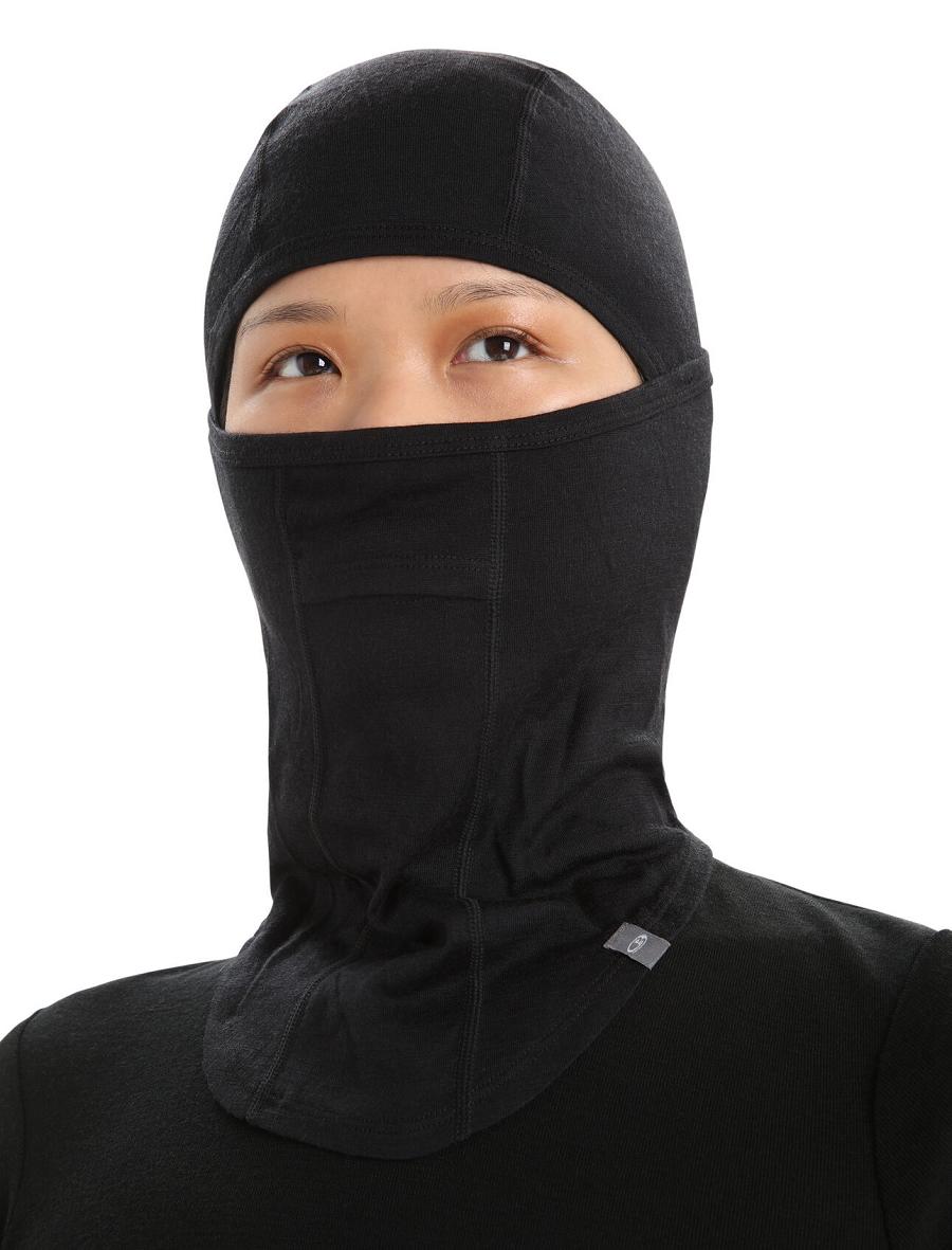 Opaski Icebreaker Unisex Merino Oasis Balaclava Damskie Czarne | PL 1479LISH